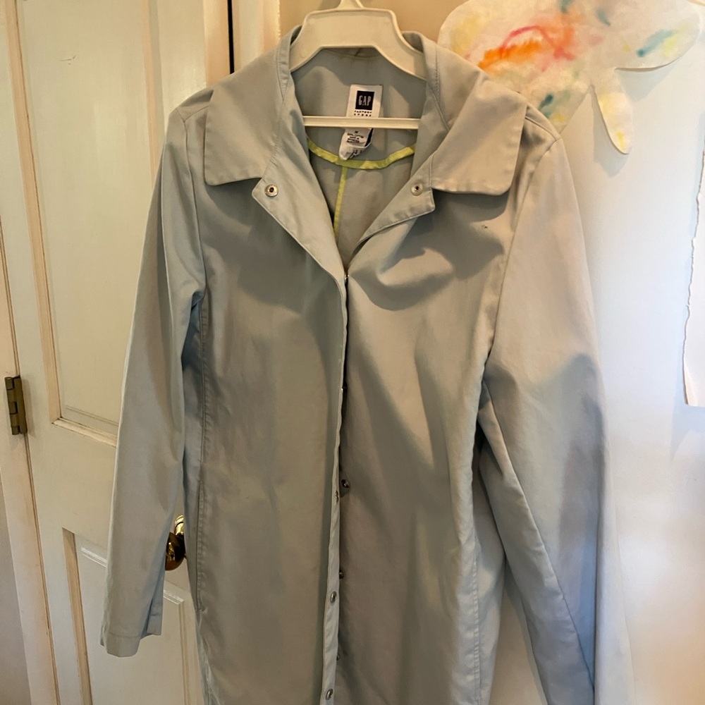GAP Women's light blue Trench Coat